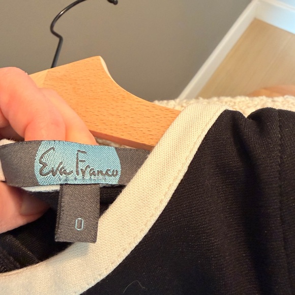 Eva Franco Black and White Backless Dress - Picture 2 of 4